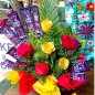 3 red 4 yellow 10 dairy milk chocolate bouquet delivery in siripuram Madhurawada Visakhapatnam Gajuwaka
